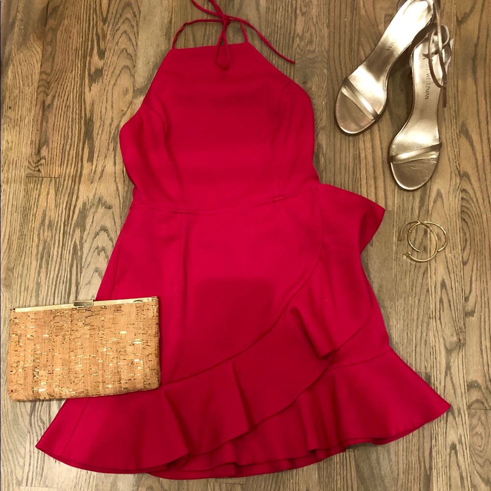 Fuchsia Backless dress SZ M